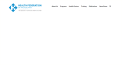 Desktop Screenshot of healthfederation.org