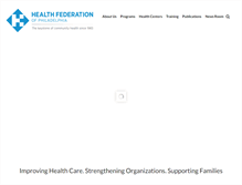 Tablet Screenshot of healthfederation.org
